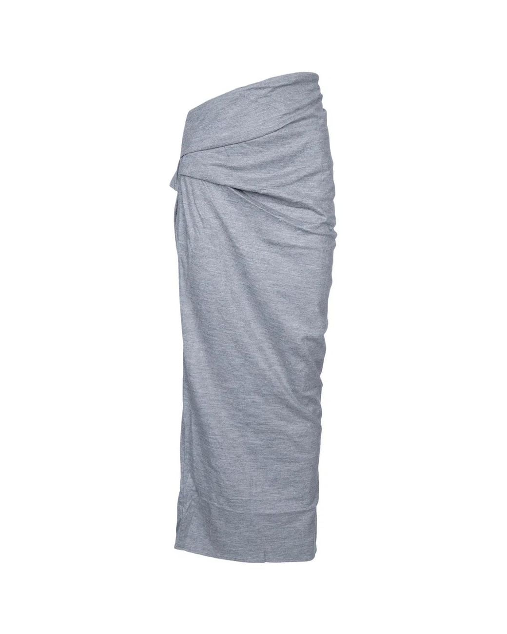 Entire studios Gray Wool Skirt Dust