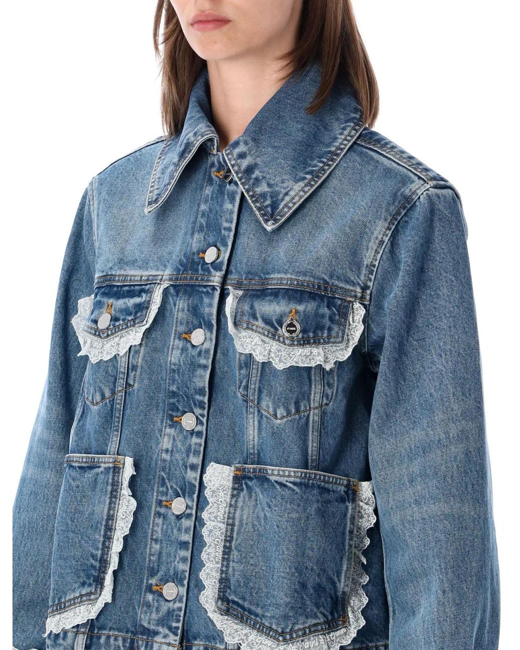 Ganni Blue Denim Jacket