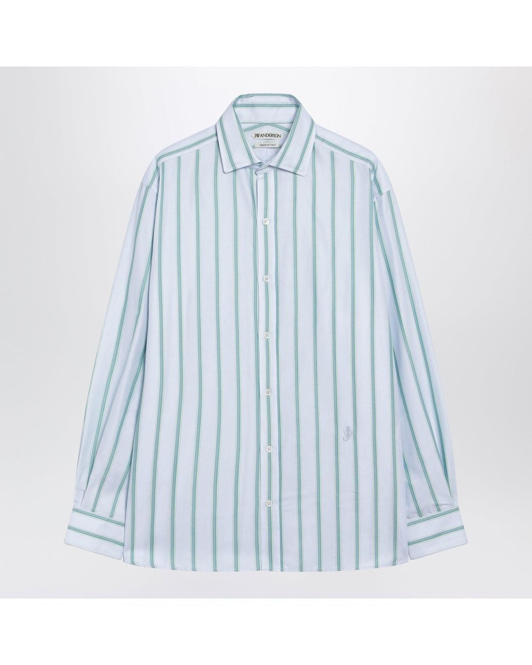 J.W. Anderson Blue Jw Anderson Light Striped Cotton Shirt for men