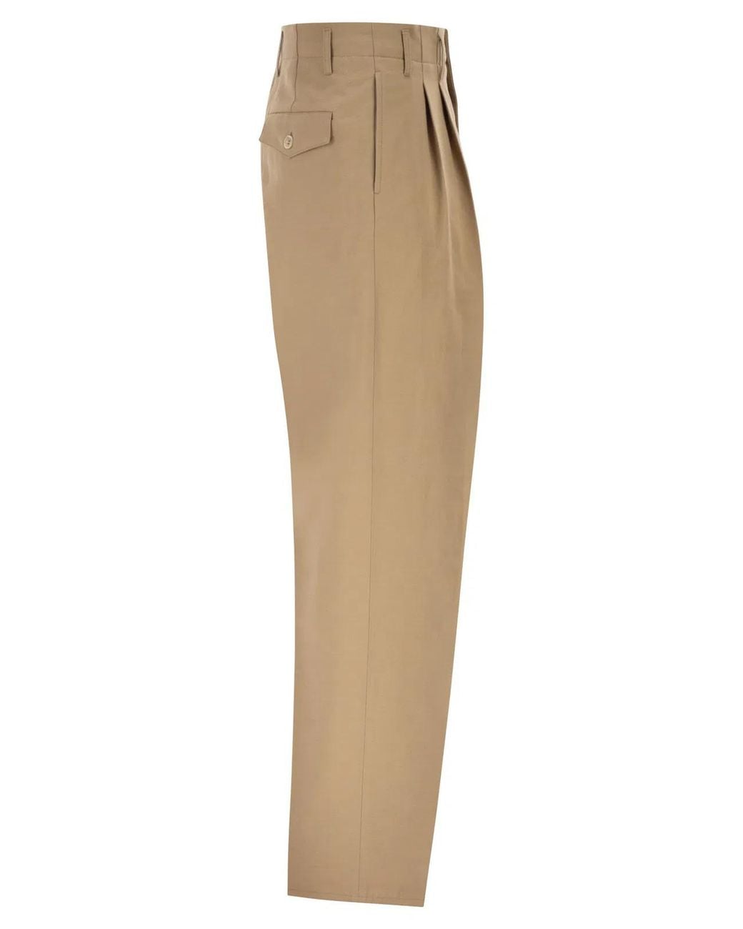 Brunello Cucinelli Natural Tailored Trousers for men