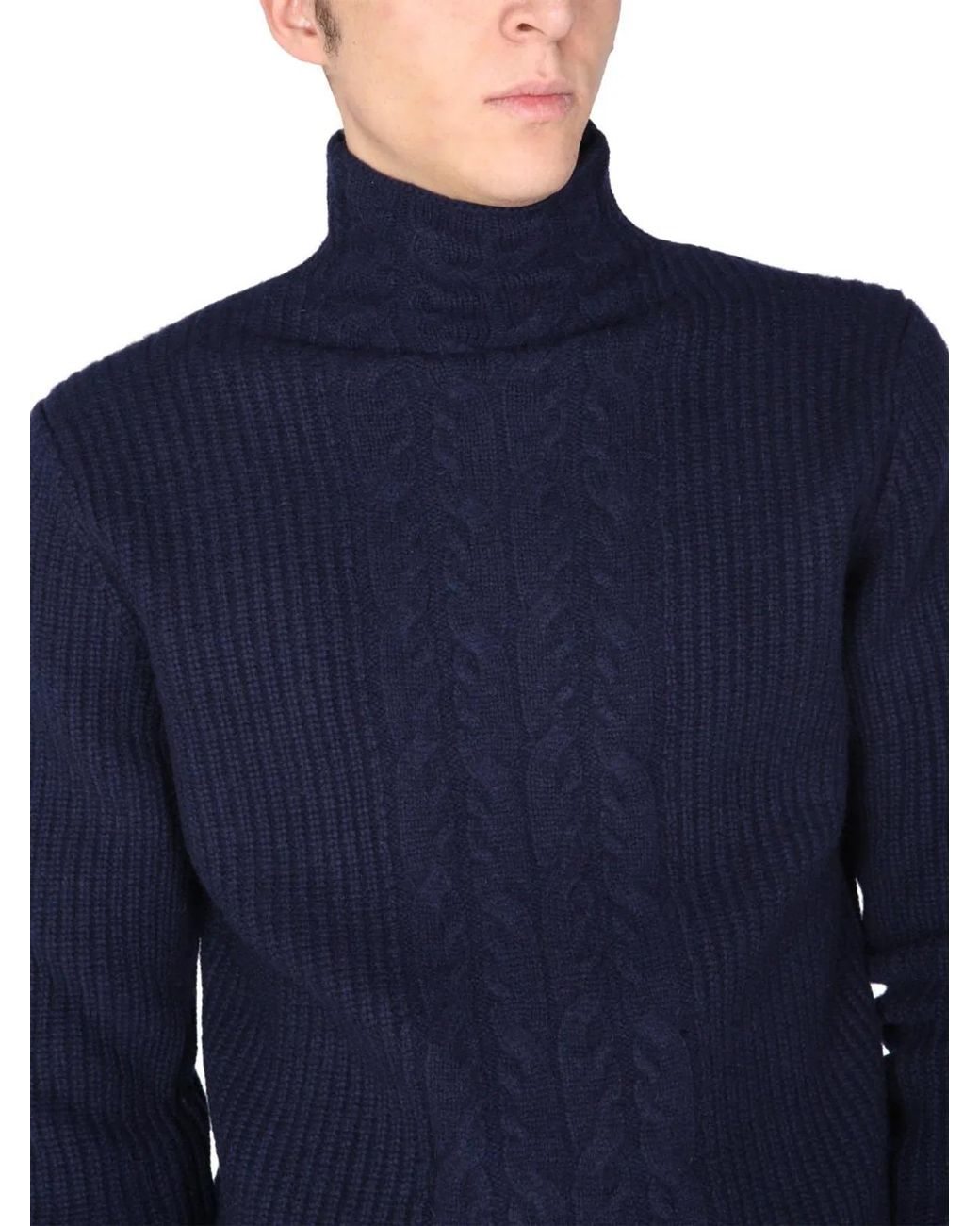 Ballantyne Blue Turtle Neck Sweater for men
