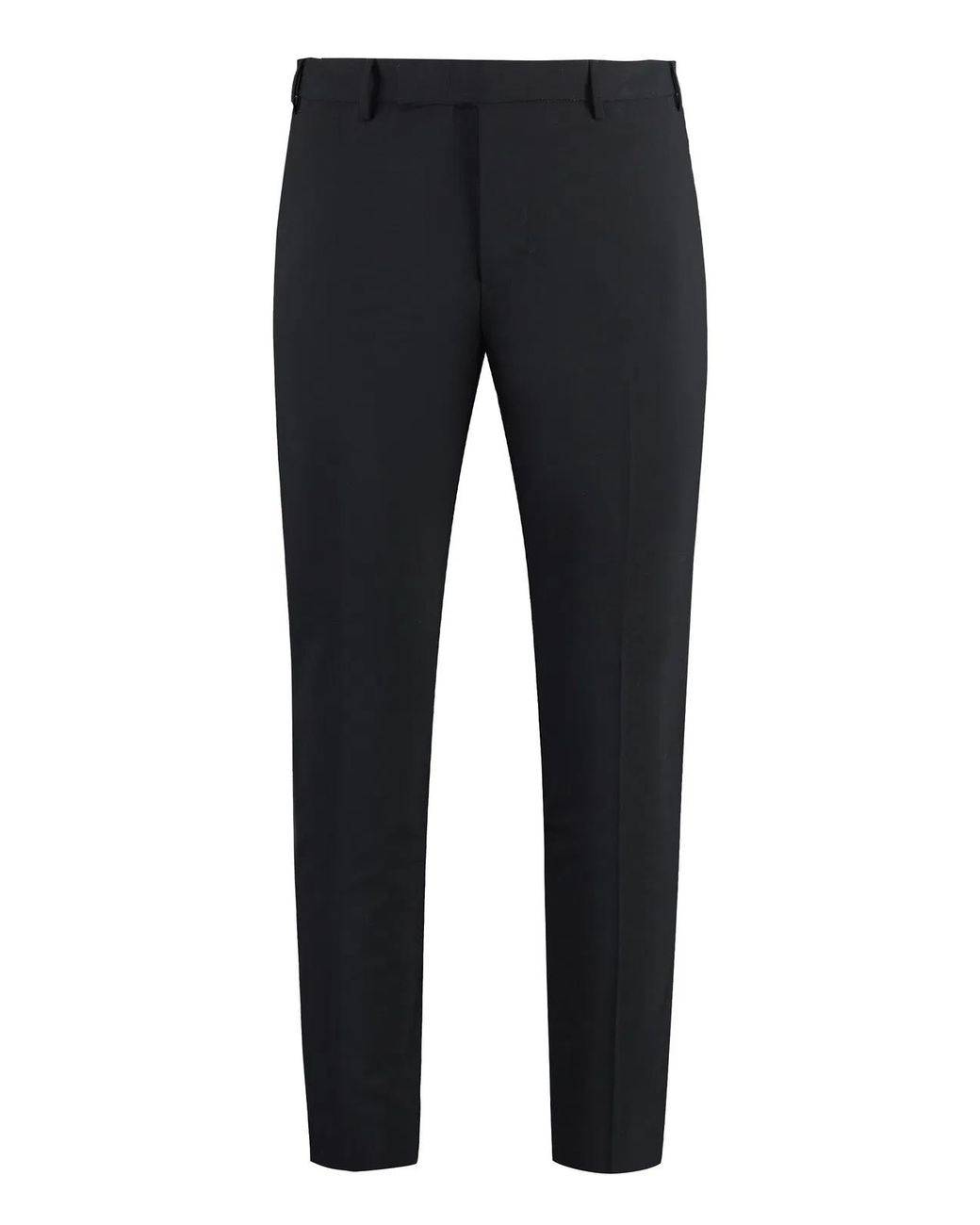 PT01 Blue Wool Blend Trousers for men