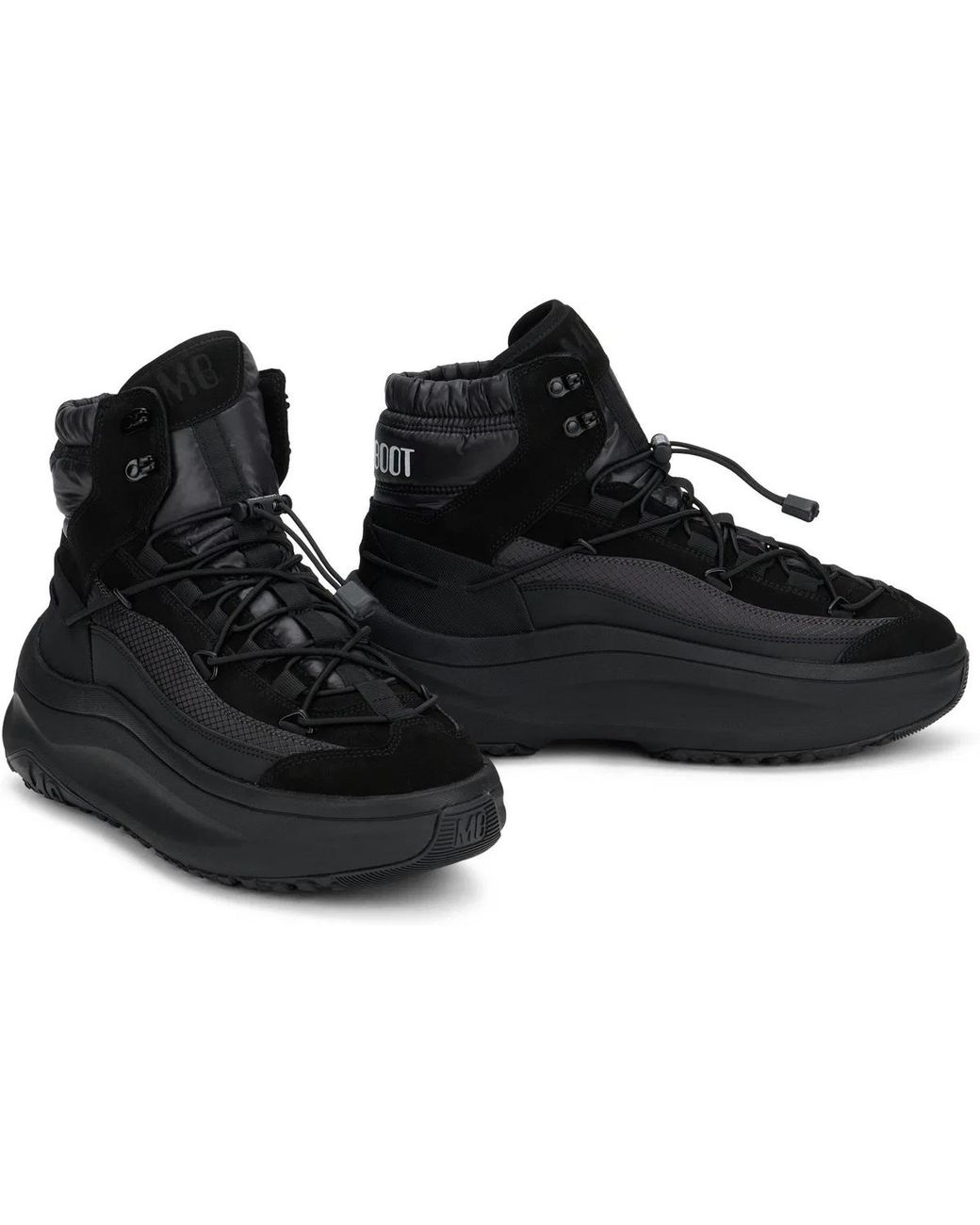 Moon Boot Black Sneaker Moon247 Xlace Mid