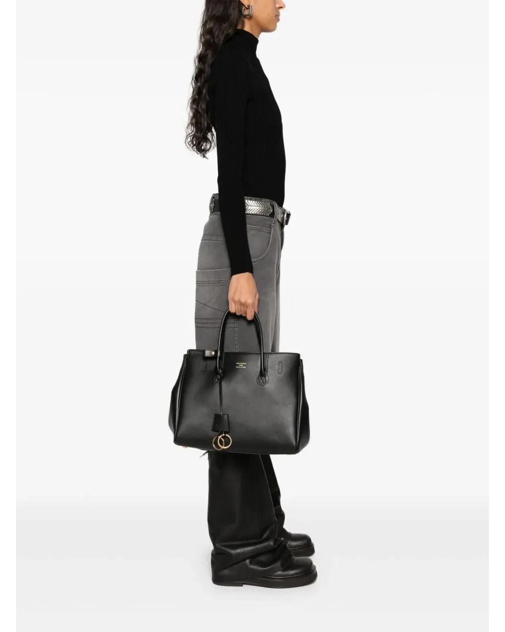 Balenciaga Black Carry All Hampton Bag