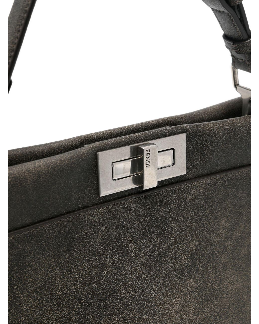 Fendi Black Large Peekaboo Tote Bag for men