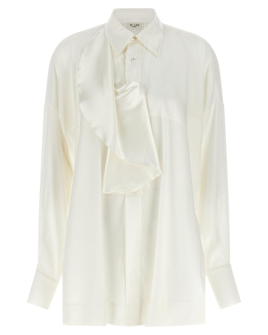 DI.LA3 PARI' White Jabot Shirt