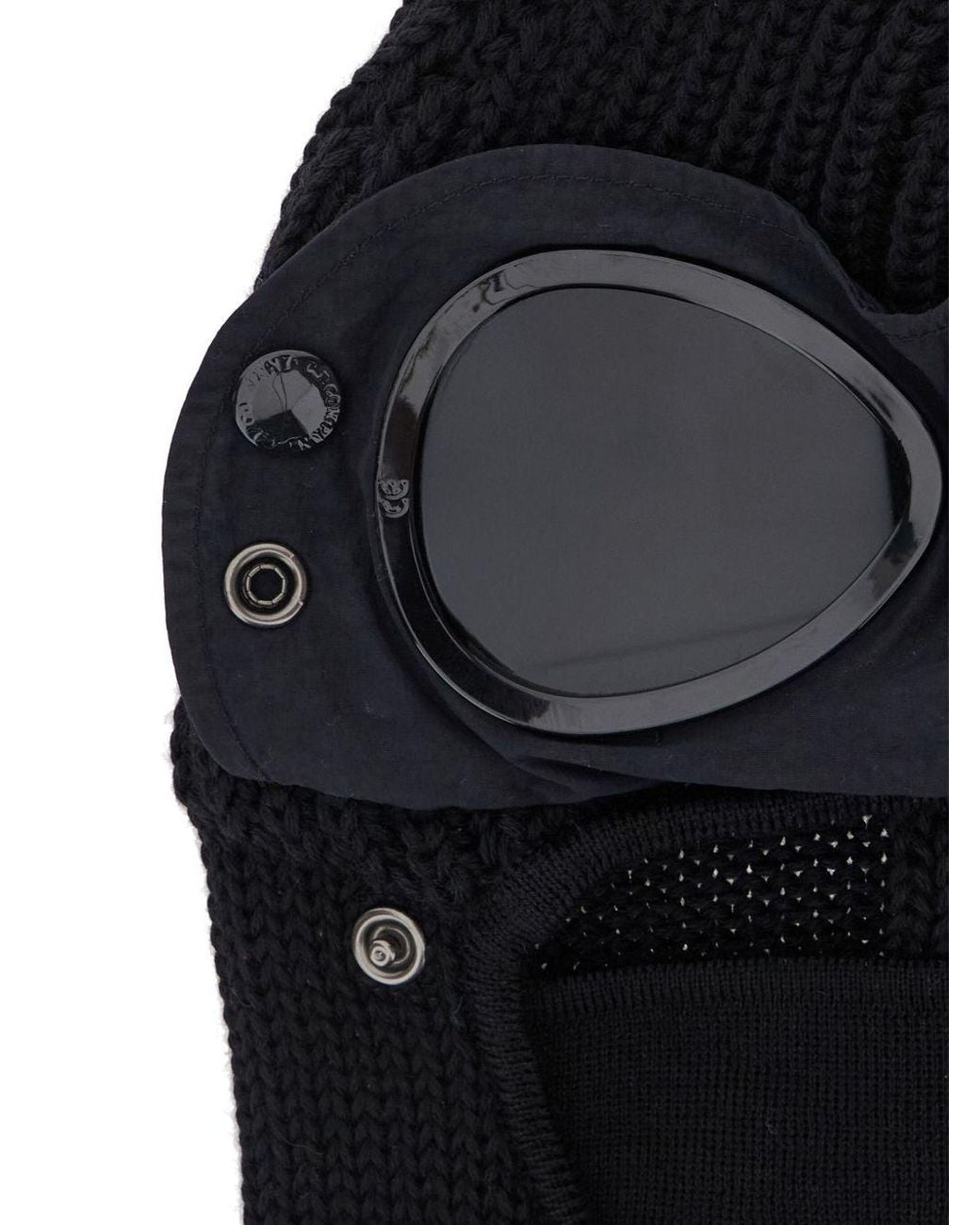 C P Company Black C.P.Company Wool Balaclava for men