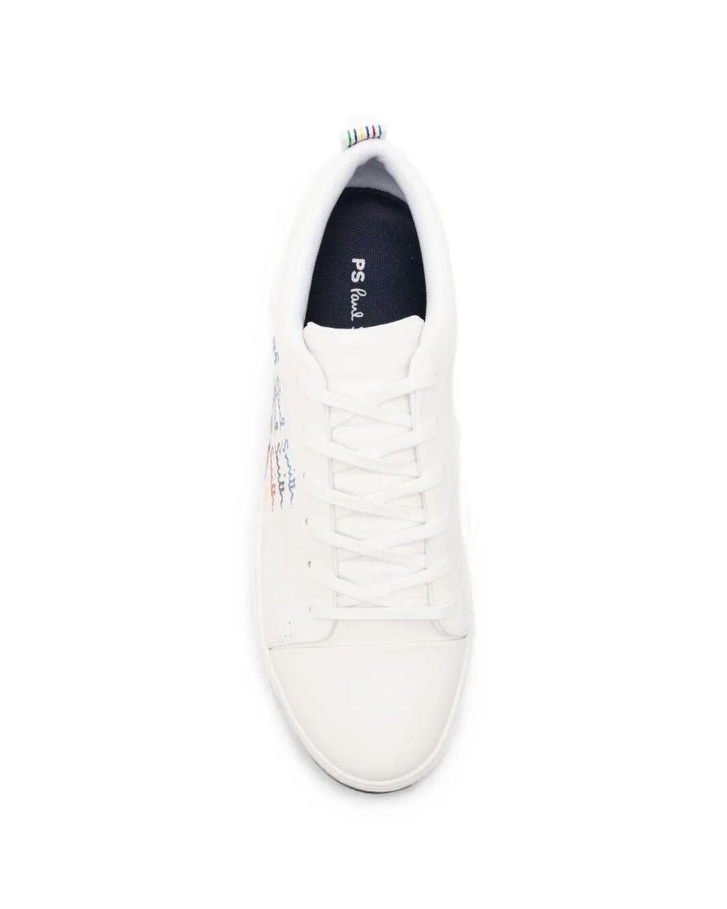 Paul Smith White Shoe Lee Logo Overprint for men