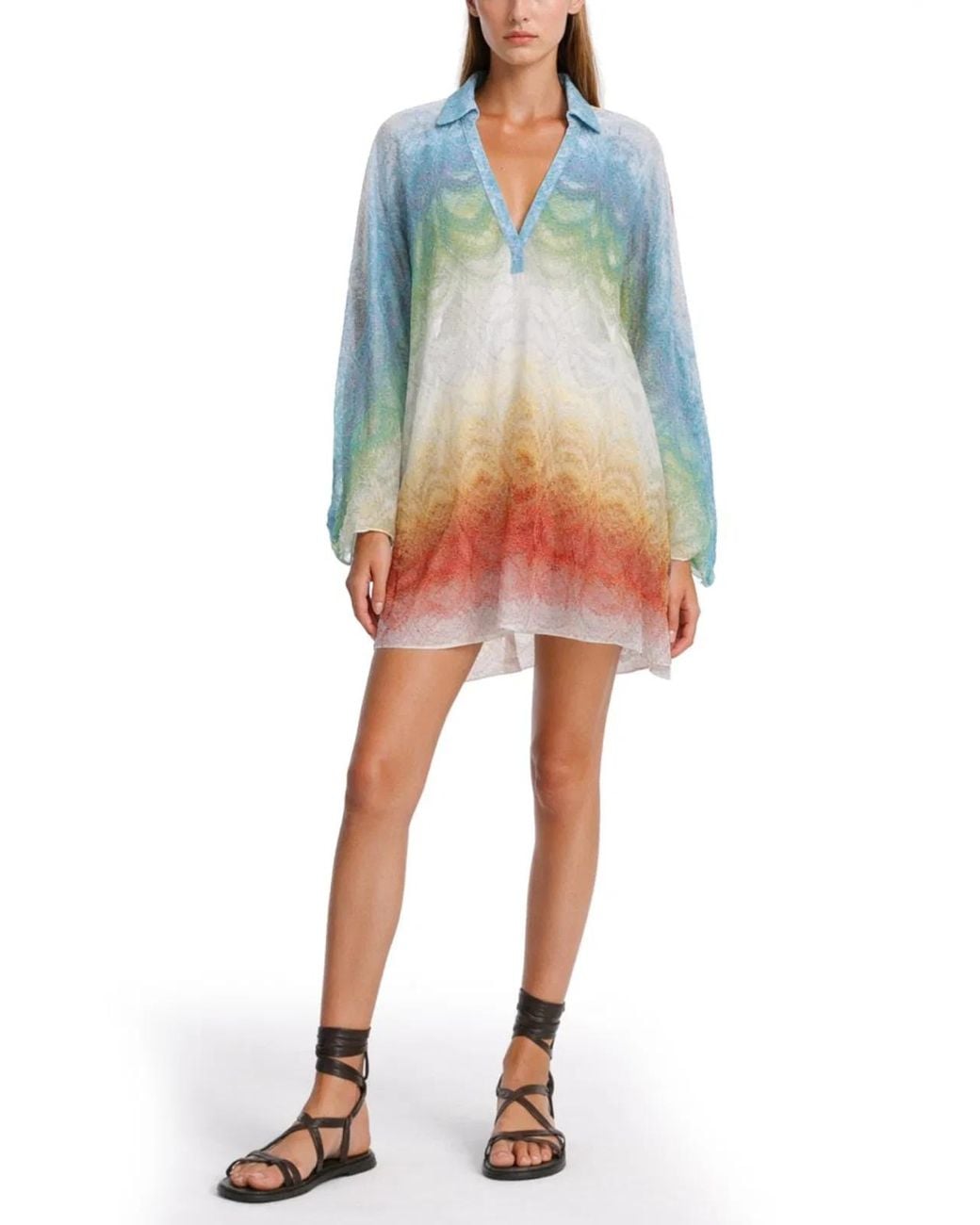 Missoni Blue Caftano Copricostume