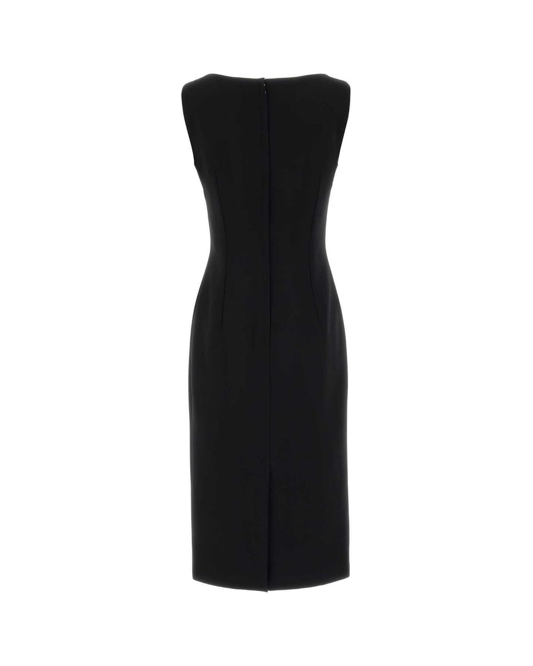 Dolce & Gabbana Black Wool Mini Dress