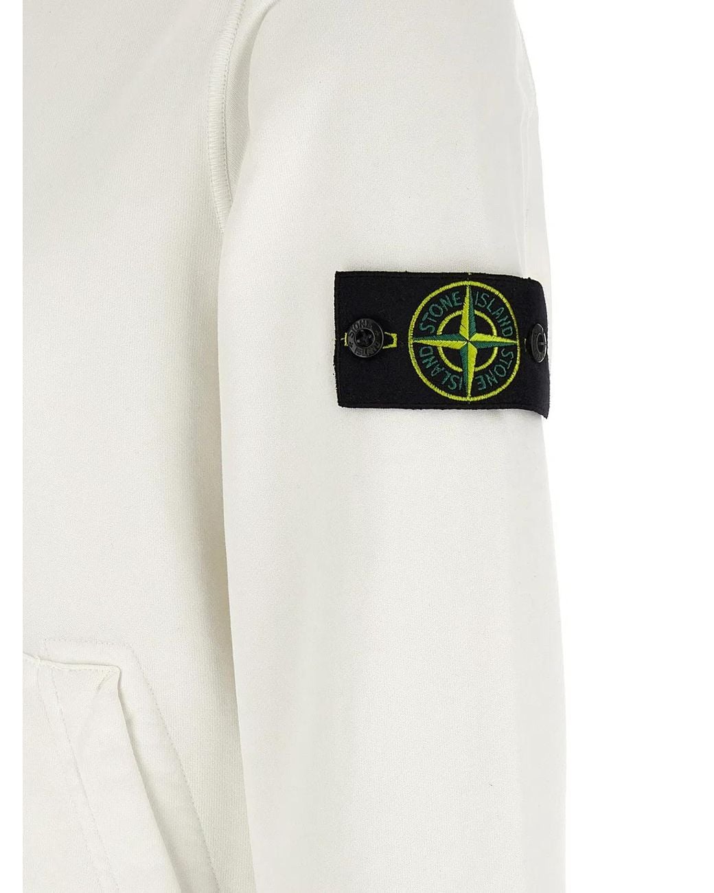 Stone Island White '6100062' Hoodie for men