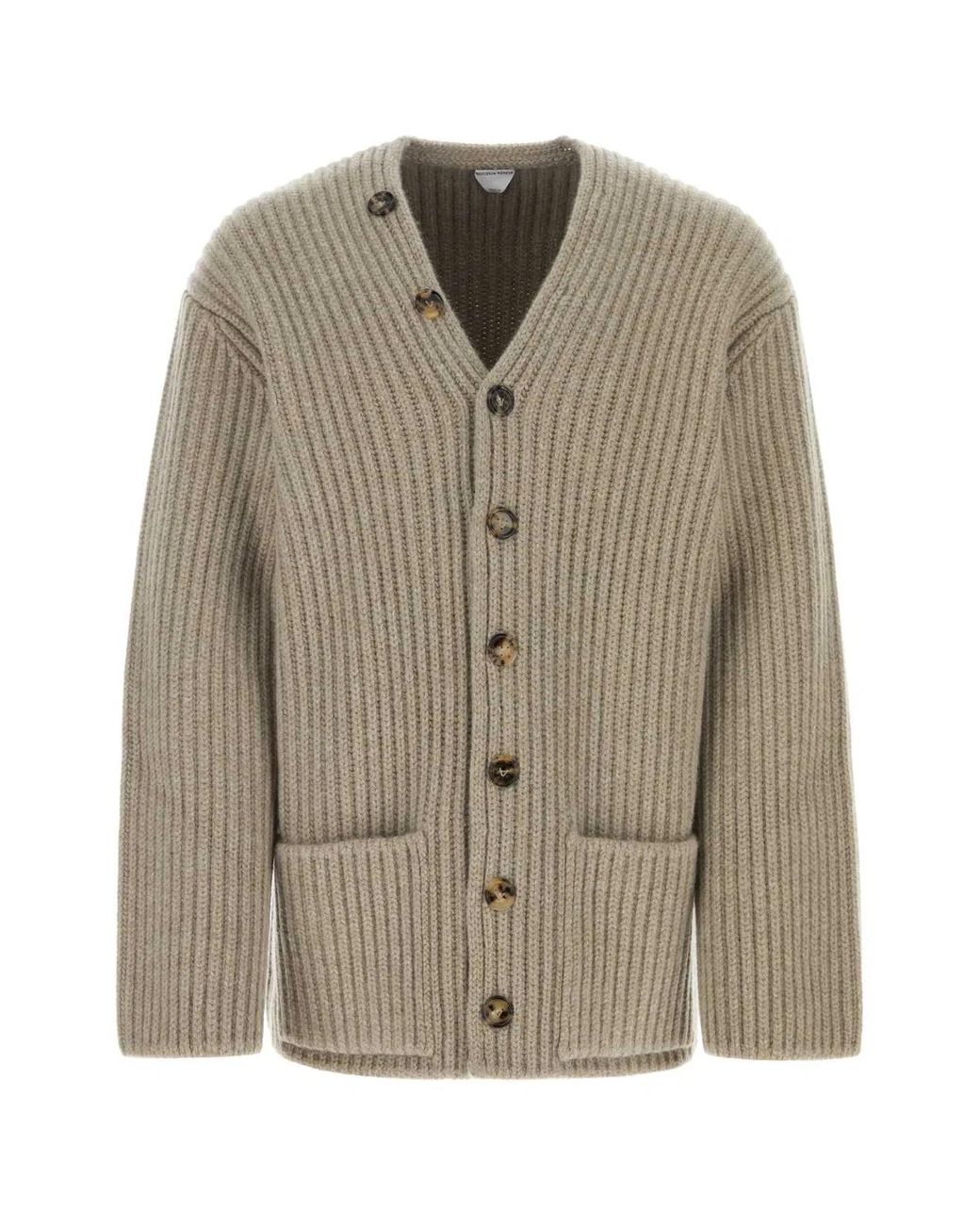 Bottega Veneta Natural Cappuccino Wool Blend Cardigan for men