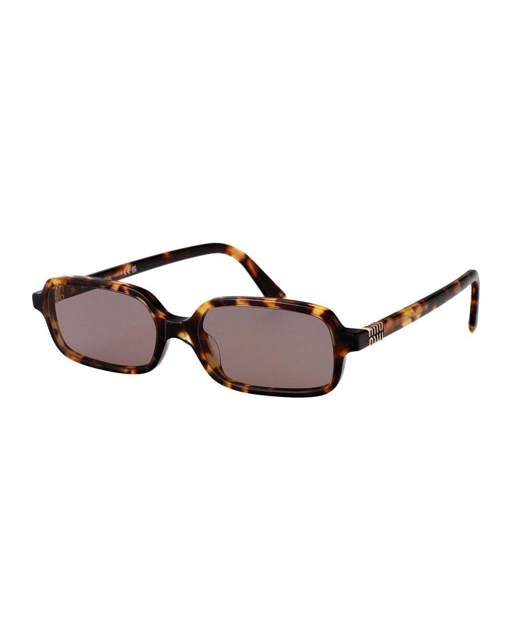 Miu Miu Brown Acetate Sunglasses