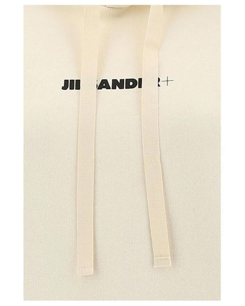 Jil Sander White Cotton Hoodie