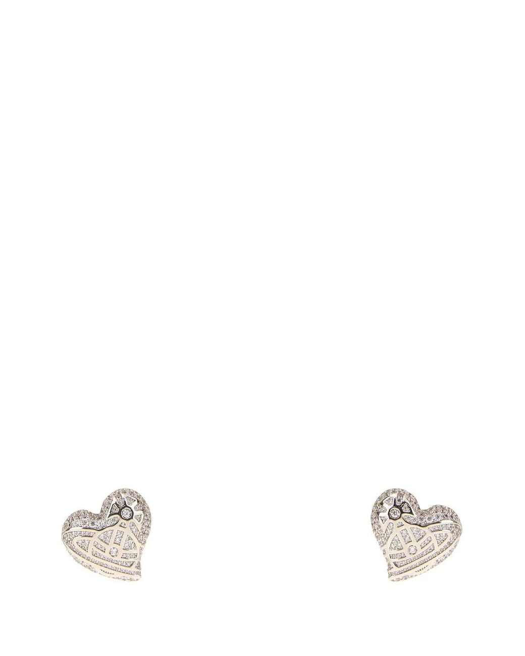 Vivienne Westwood White Evangeline Earrings