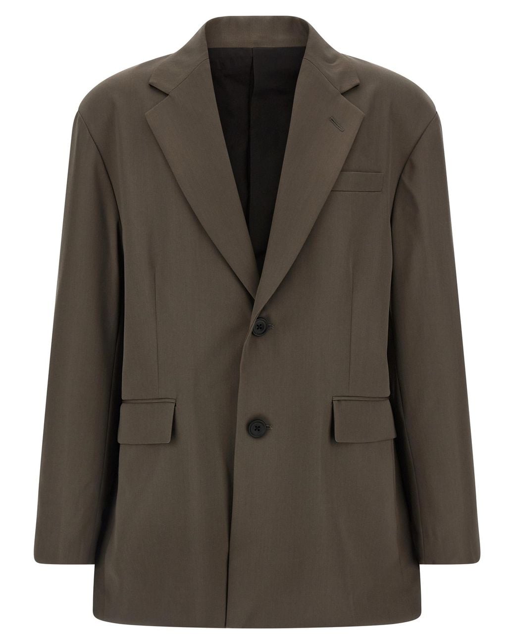 Ssstein Brown Wool Blazer for men