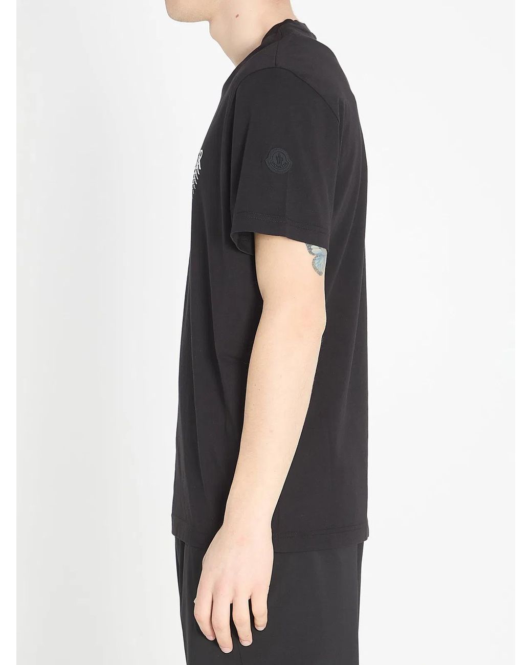 Moncler Black Logo T-Shirt for men