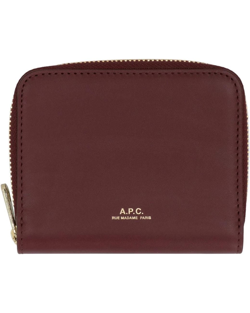 A.P.C. Purple Leather Wallet