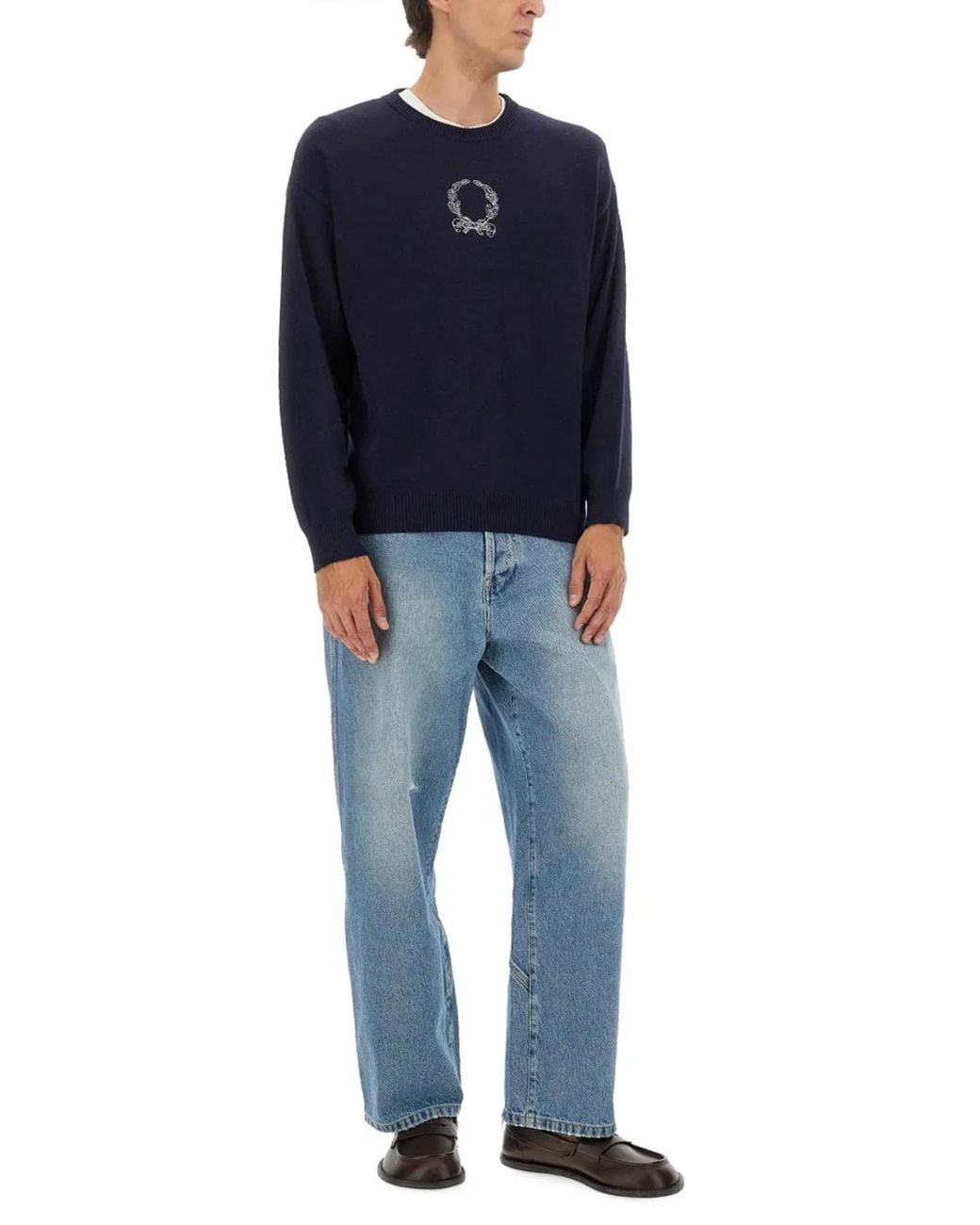 Moschino Couture Blue Sweater for men