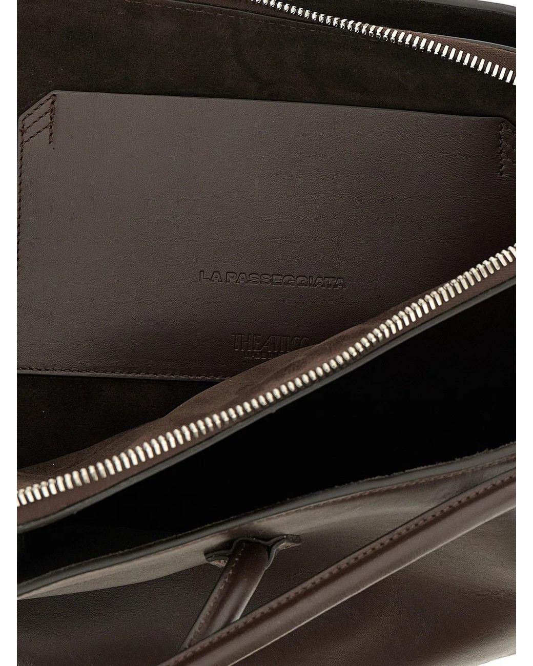 The Attico Black 'La Passeggiata Medium' Shoulder Bag