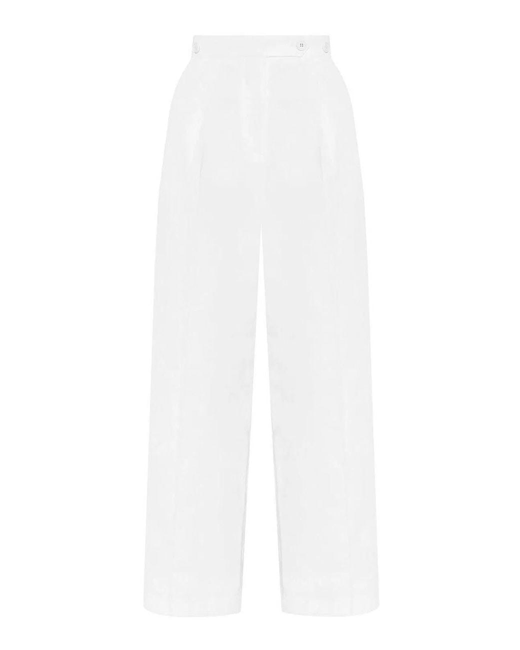 Givenchy White Pleated Pants