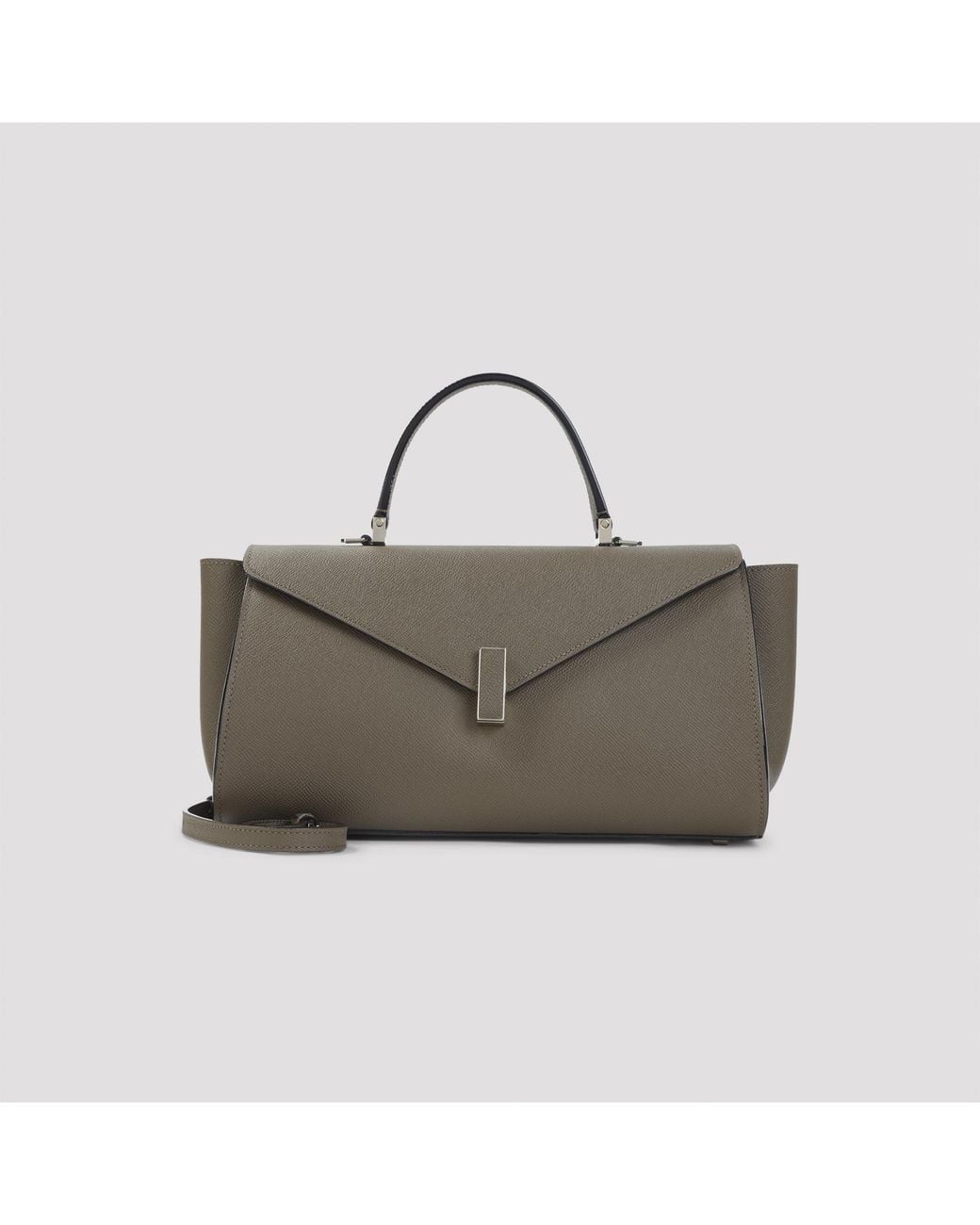 Valextra Gray "Iside" Editor Tote Bag