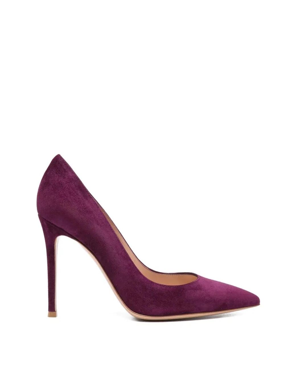 Gianvito Rossi Purple "Gianvito" Suede Leather T. 105 Pump