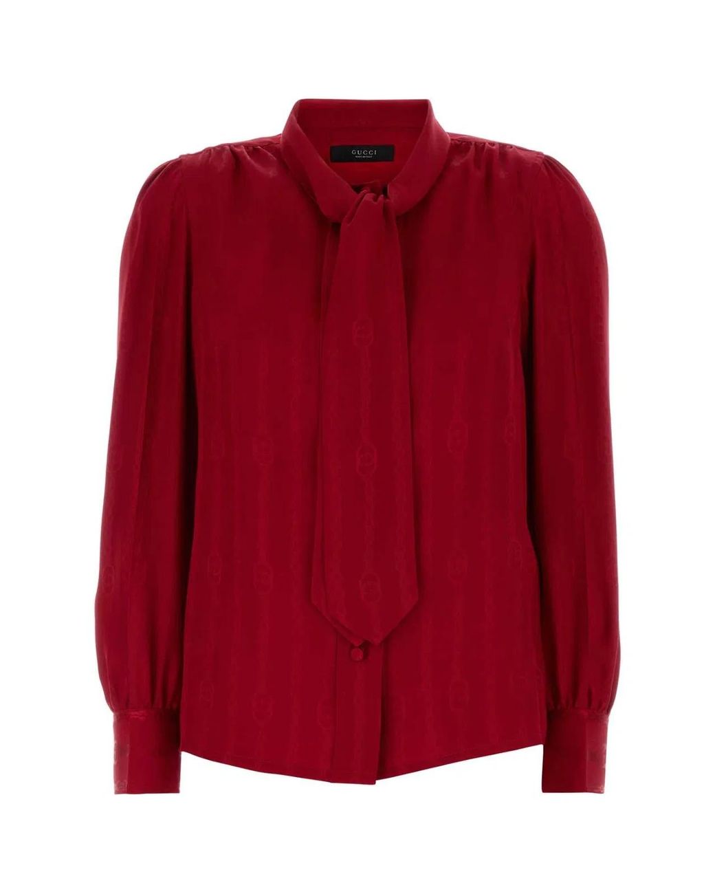 Gucci Red Silk Shirt