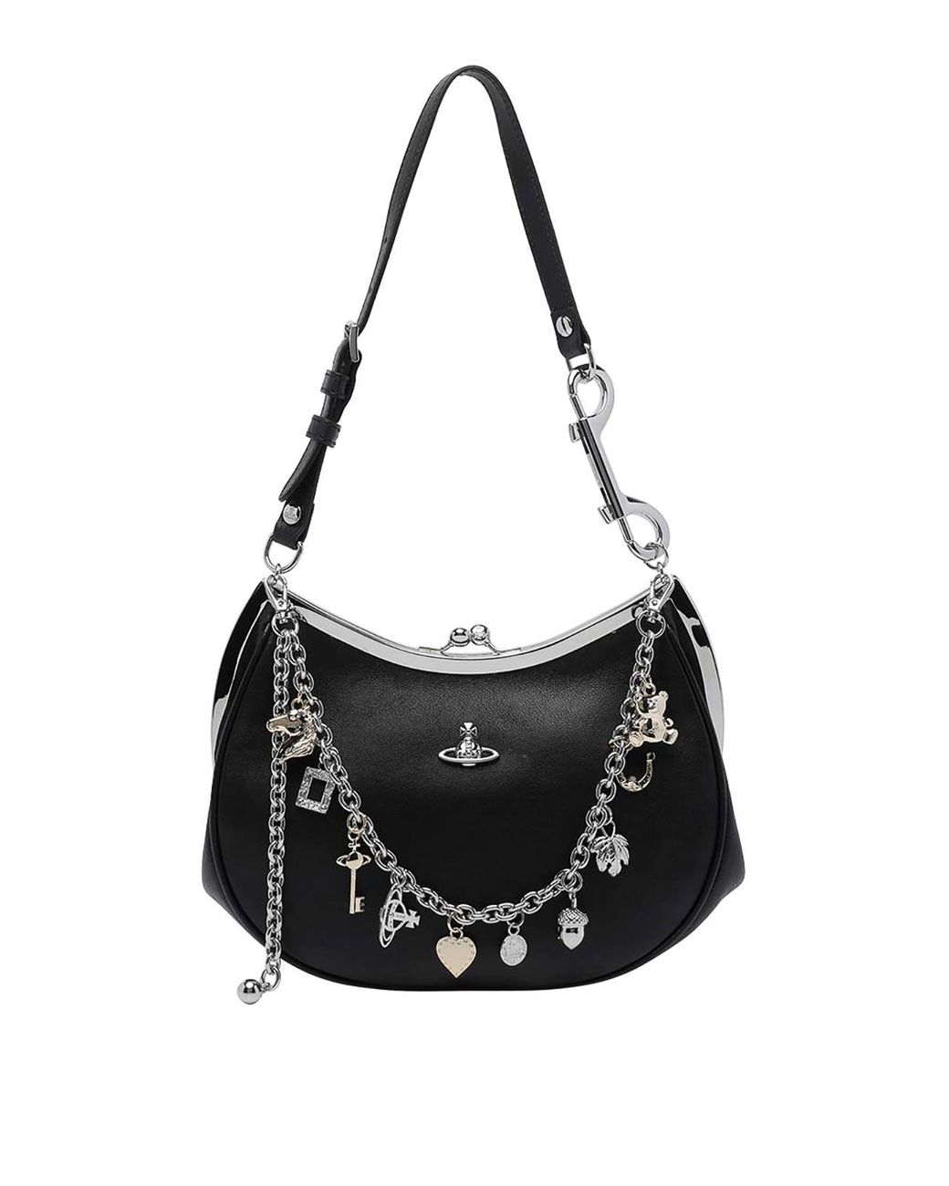 Vivienne Westwood Black Charm Frame Purse