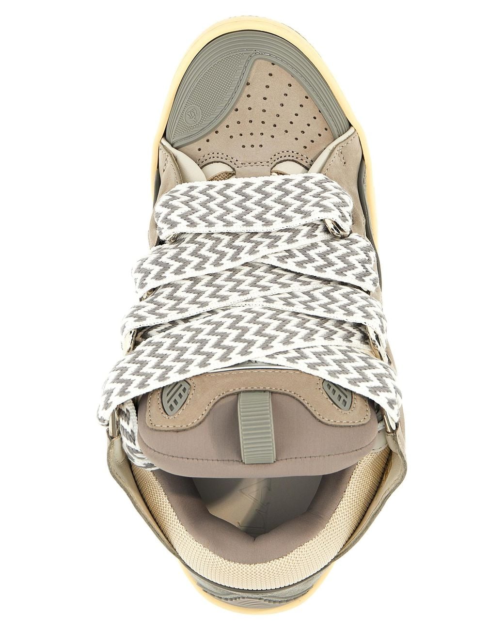 Lanvin White 'Curb' Sneakers for men