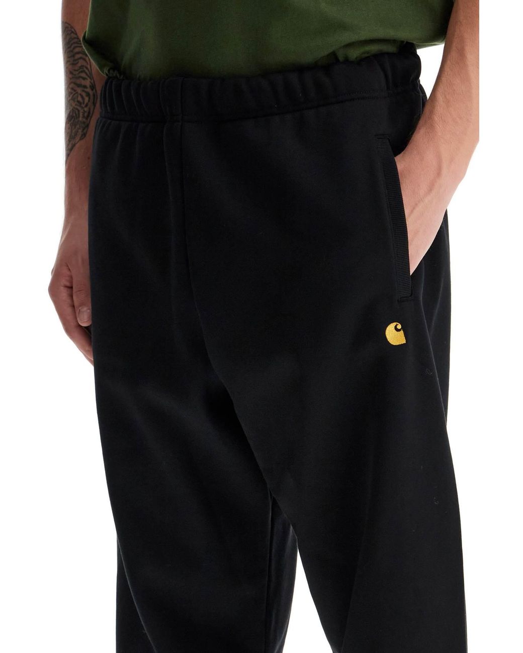 Carhartt Black Chase Sweatpants for men