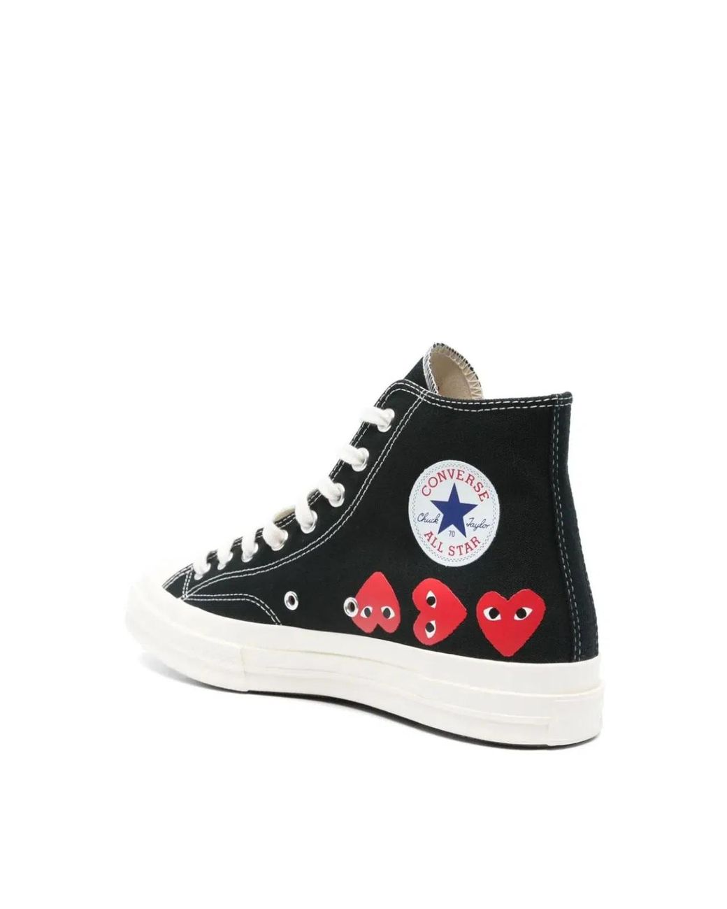 COMME DES GARÇONS PLAY Black X Converse Chuck 70 Hi Sneakers for men