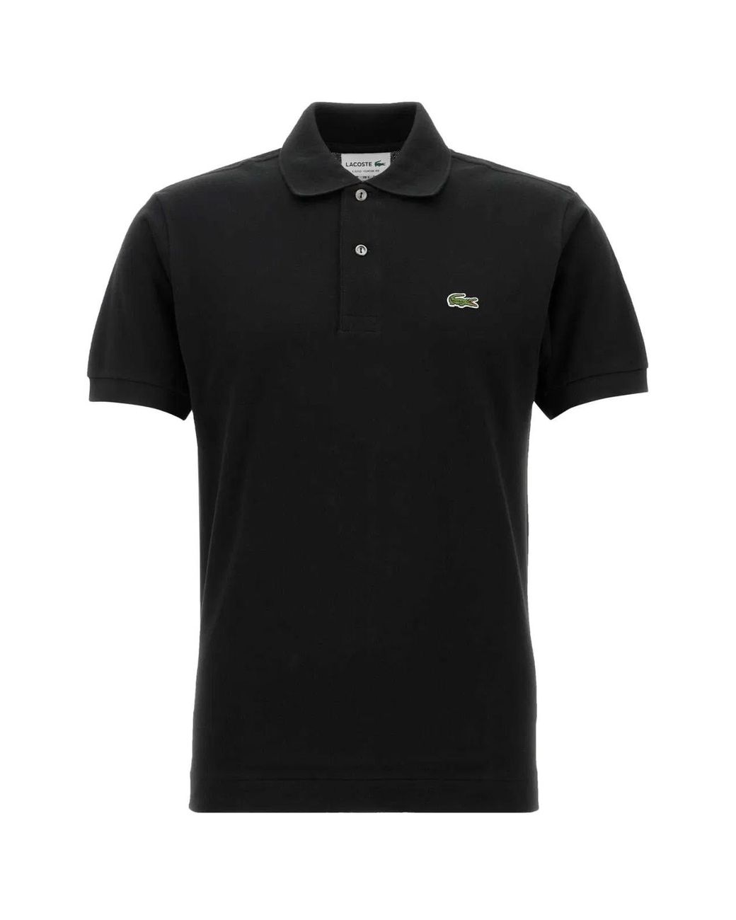 Lacoste Black Piquet Polo Shirt for men