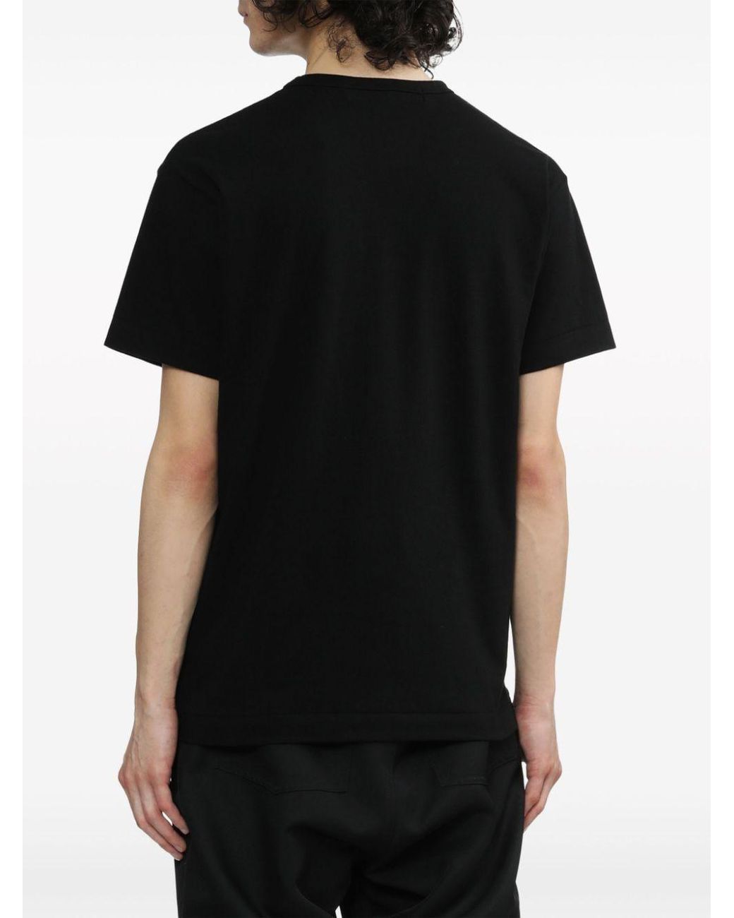 COMME DES GARÇONS PLAY Black T-Shirt Knit Large for men