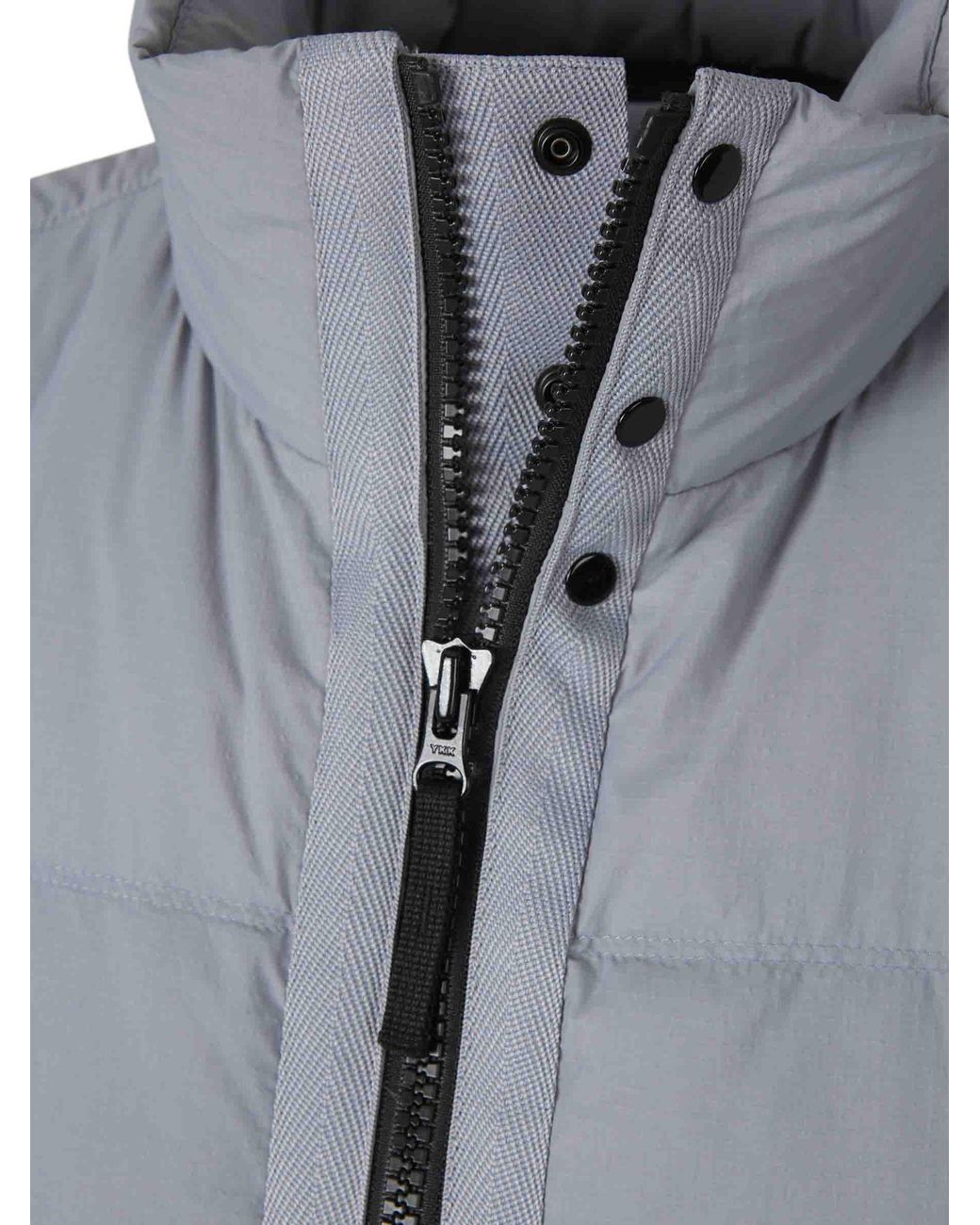 Stone Island Gray Quilted Puffer Vest for men