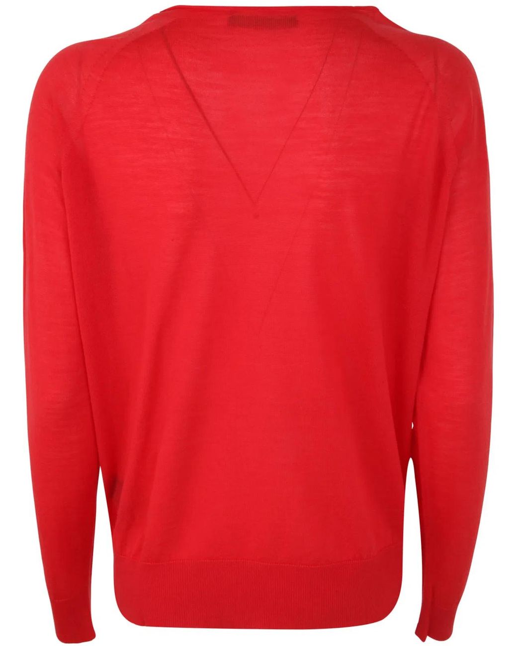 Nuur Red Boat Neck Sweater
