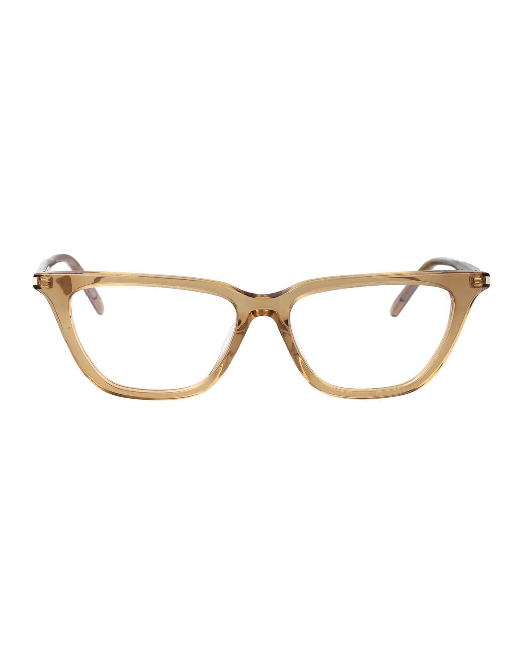 Saint Laurent Brown Transparent Acetate Glasses