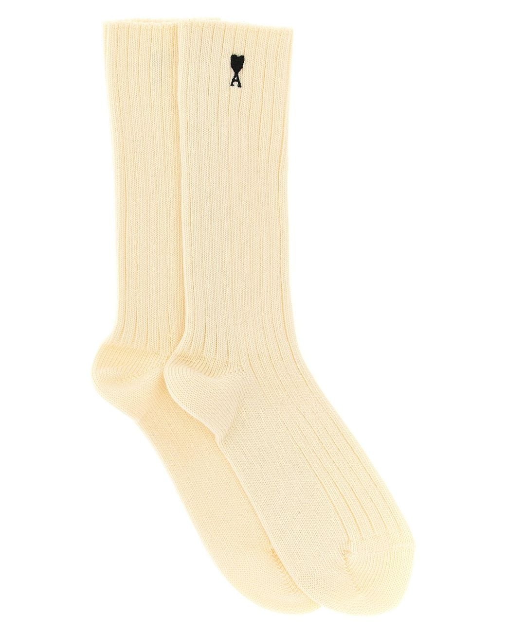 AMI Natural 'Ami De Coeur' Socks