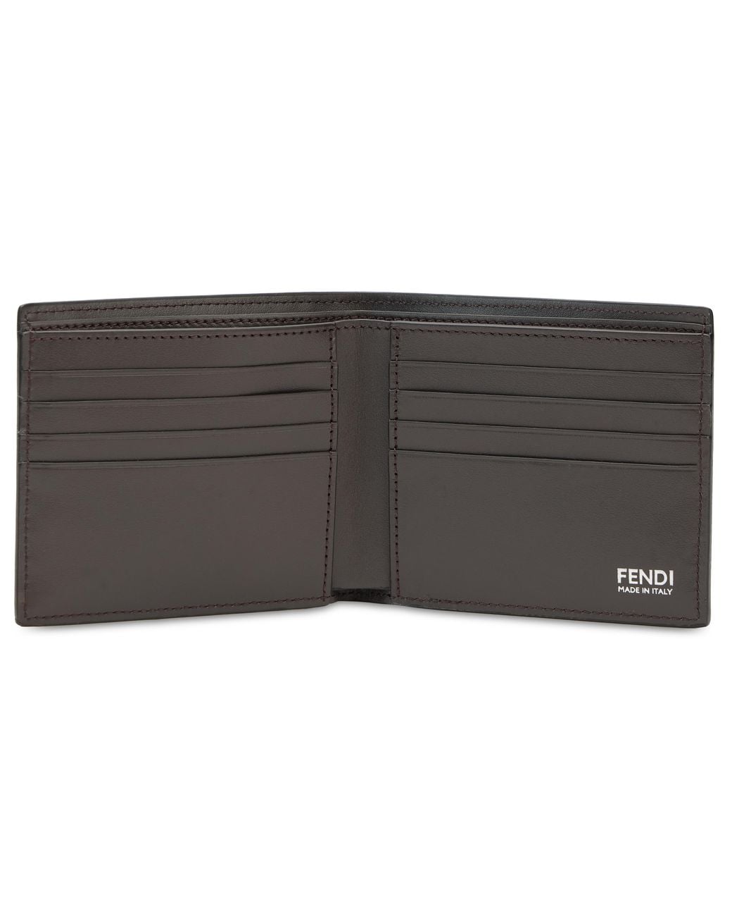 Fendi Gray Ff Double Wallet for men