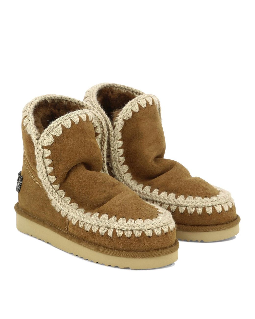 Mou Brown "Eskimo 18 Glitter Logo" Ankle Boots for men