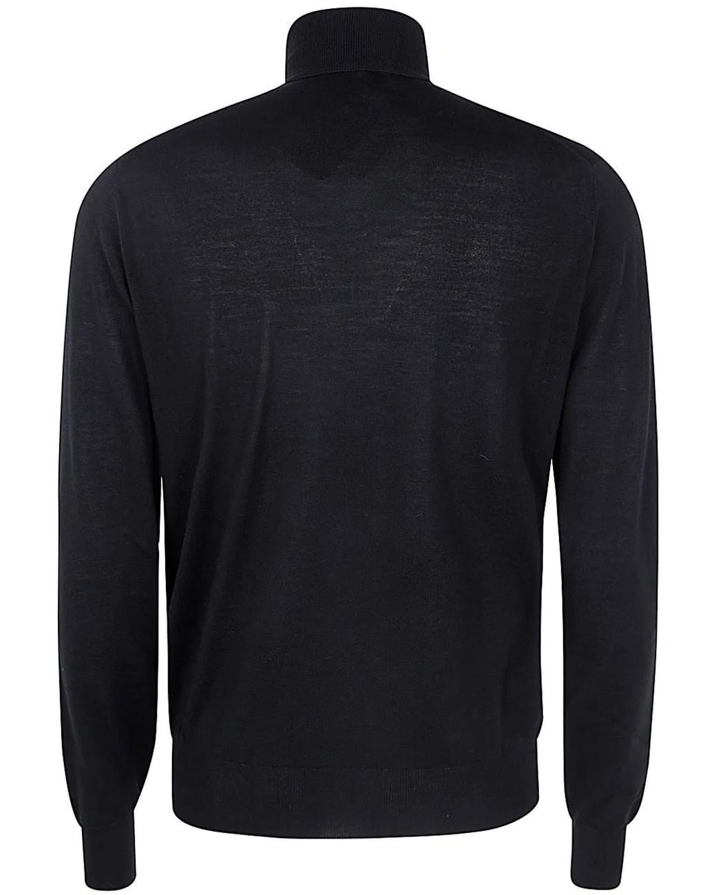 FILIPPO DE LAURENTIIS Blue Long Sleeves Merinos Turtleneck for men