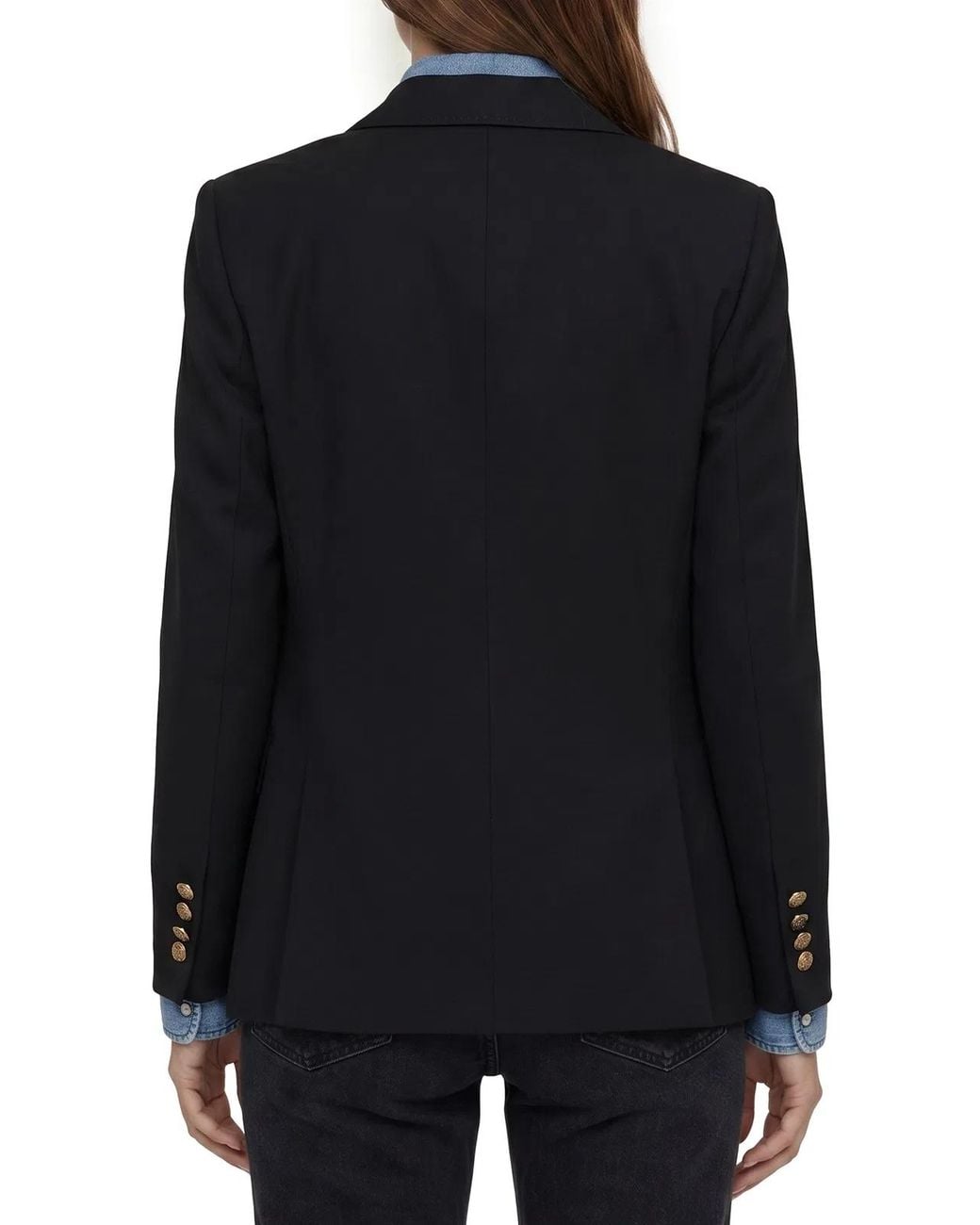 Golden Goose Deluxe Brand Blue Double-Breasted Buttoned Blazer