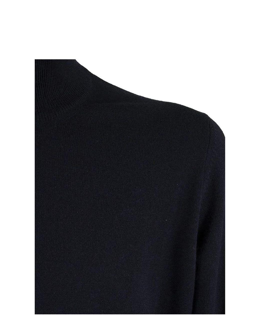 Brunello Cucinelli Blue Cashmere Turtleneck Sweater With Zipper for men