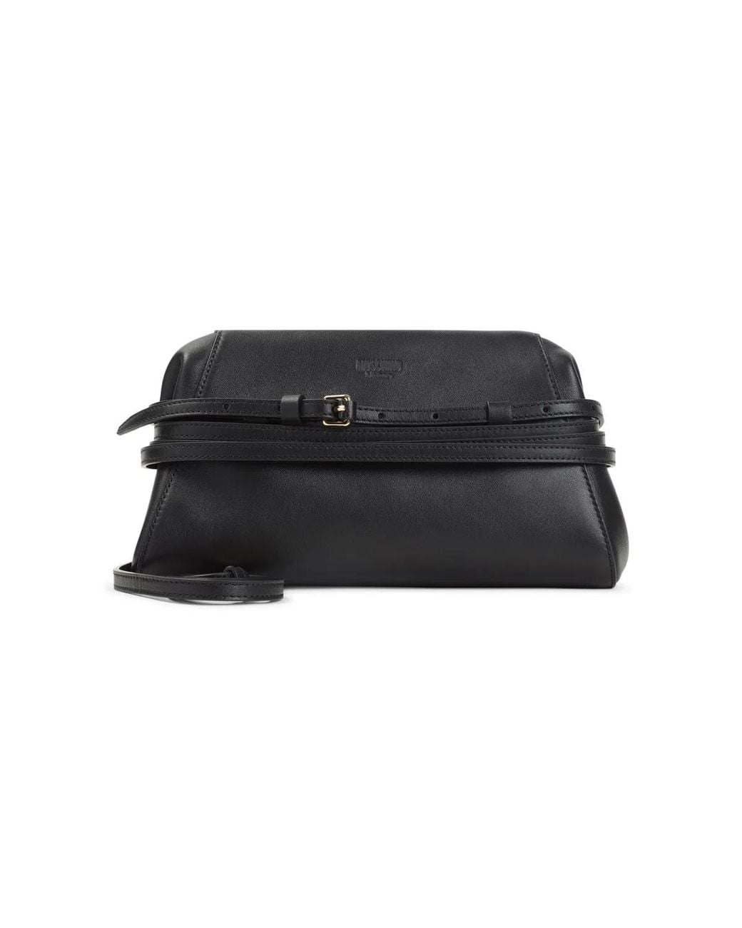 Moschino Couture Black Belted Shoulder Bag