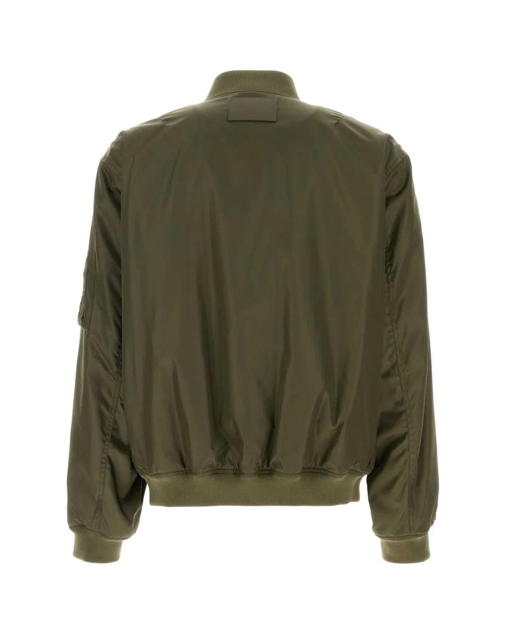 Balenciaga Green Zip-Up Bomber Jacket