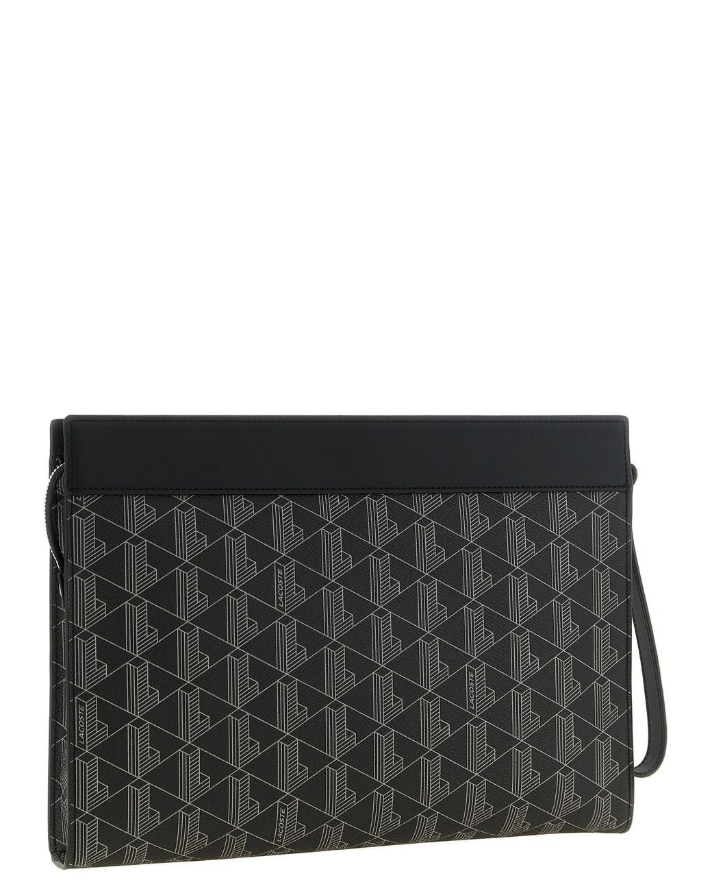 Lacoste Black 'The Blend' Laptop Case for men
