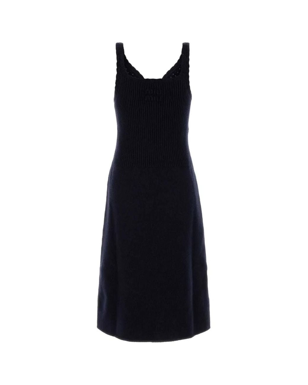 Miu Miu Black Wool Dress