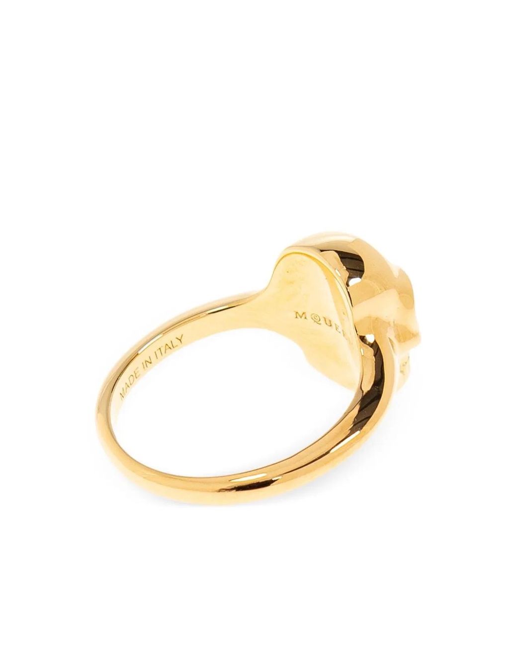 McQueen Metallic Skull Ring