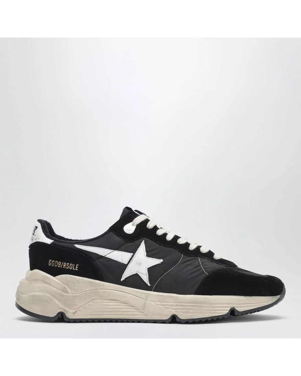 Golden Goose Deluxe Brand Black Running Sole Low-Top Sneakers for men