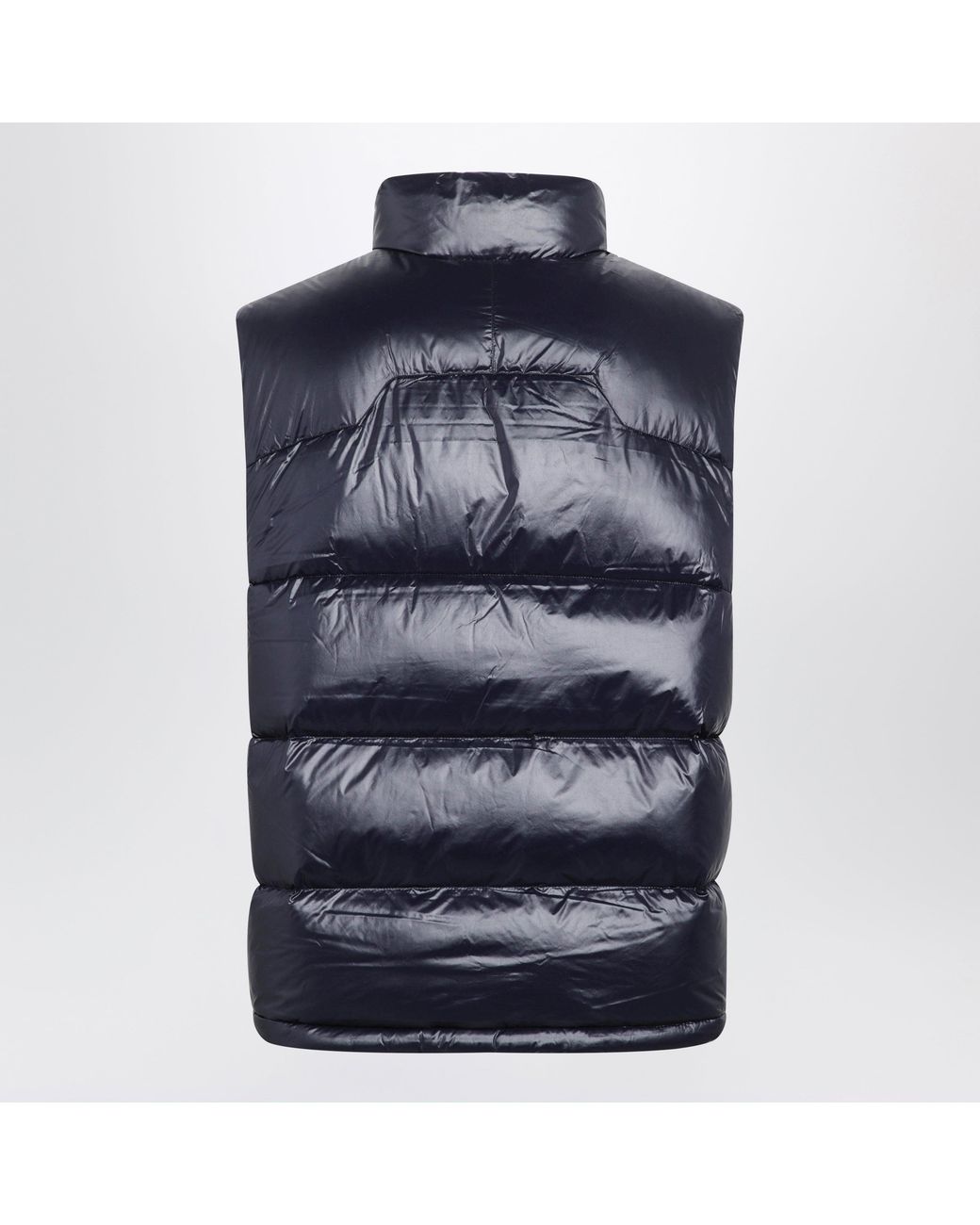 Polo Ralph Lauren Blue Glossy Quilted Zip-Up Vest for men
